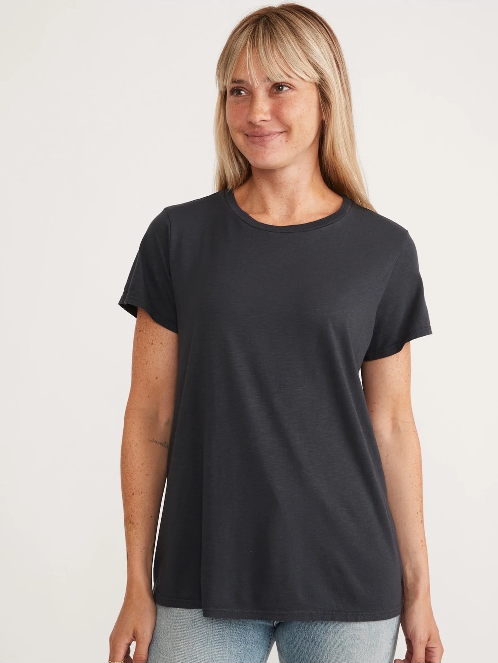 Marine Layer Swing Crew Cotton Tee Black Size XS WORN 1x!